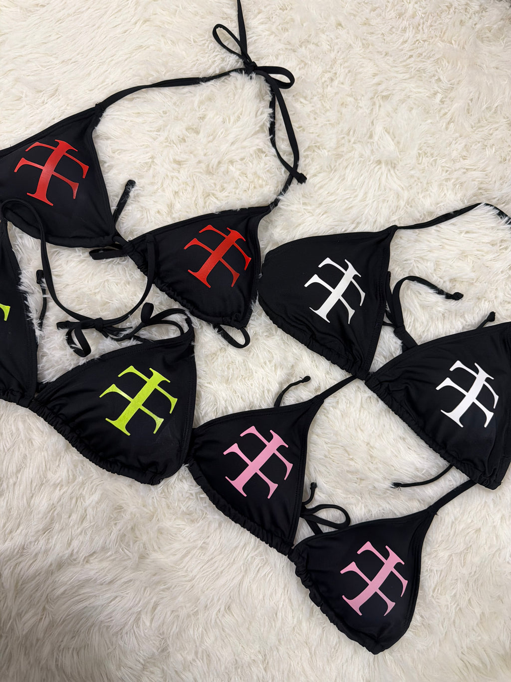 Cross techno bikini top